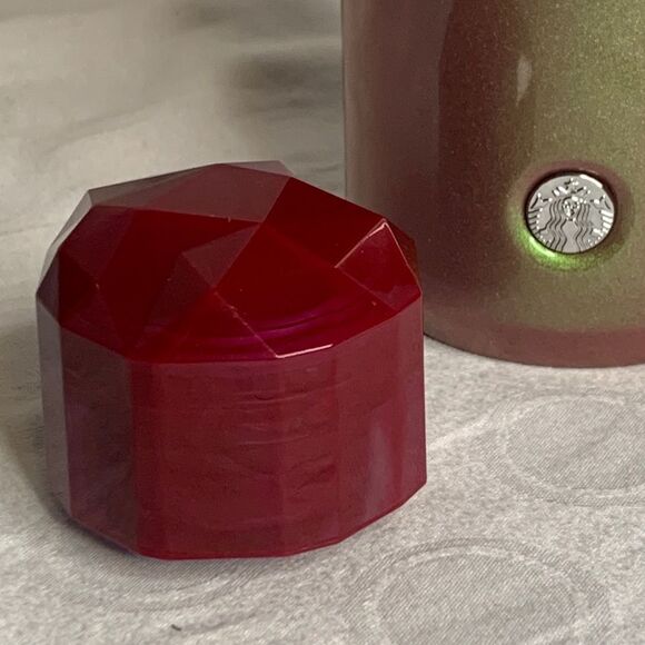 Starbucks 20oz vacuum insulated water bottle Ombré Burgundy/Green - Picture 9 of 10